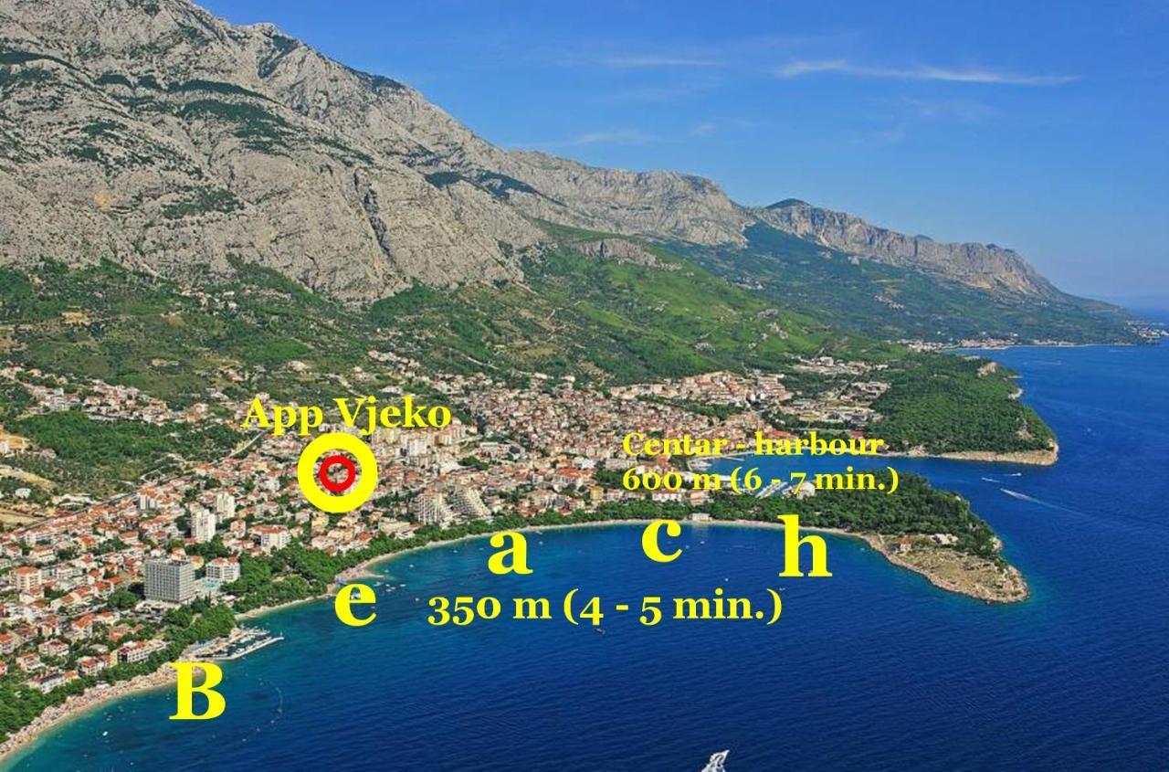 Apartments Vjeko Makarska Dış mekan fotoğraf